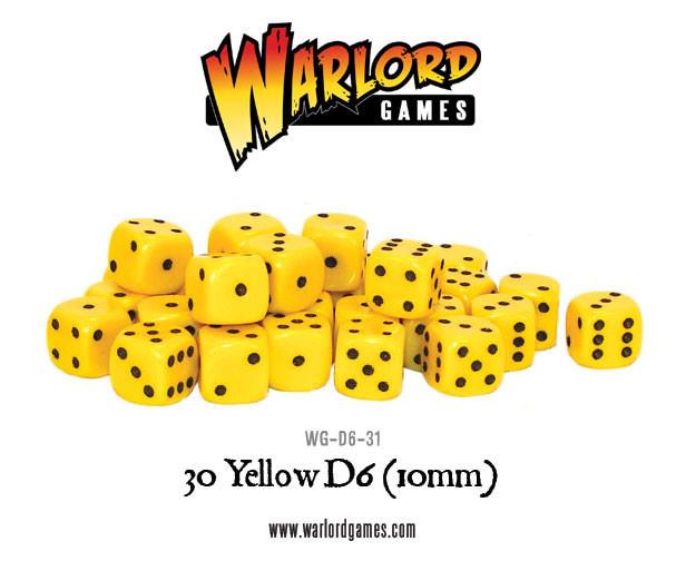 Warlord Games Dice: Yellow (10mm)
