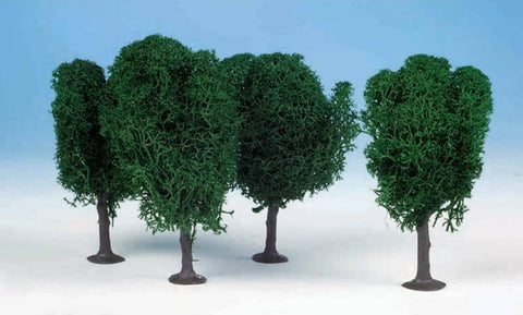 Heki 1010 3 Lichen Birch Trees 12cm (Dark Green)