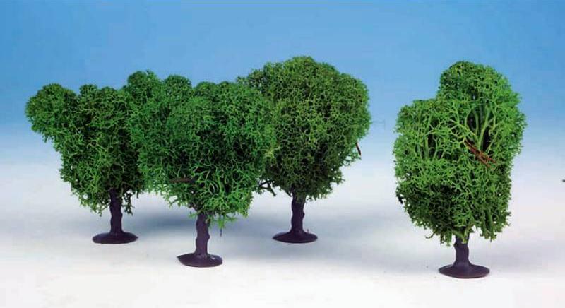 Heki 1031 4 Lichen Avenue Trees 7cm (Light Green)