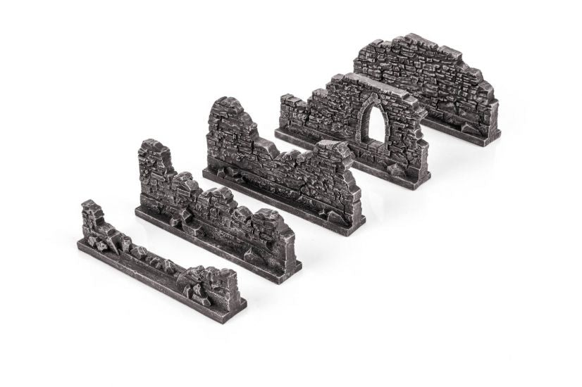 Gamemat.eu 28mm Gothic Ruins Set 2 for Warhammer, Age of Sigmar