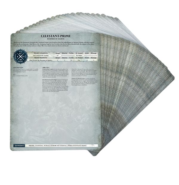 Warscroll Cards: Stormcast Eternals