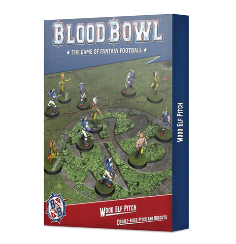 Blood Bowl - Wood Elf Team Pitch and Dugouts