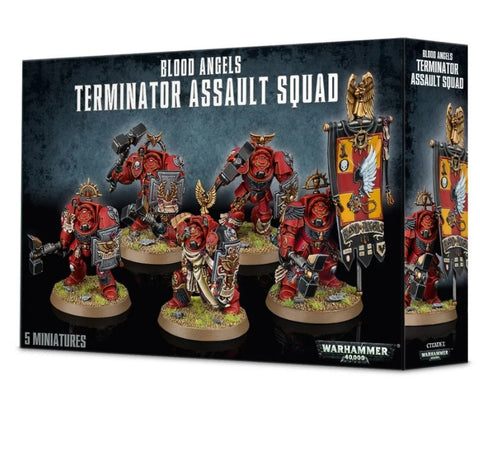 Warhammer 40k Space Marine Blood Angels Terminator Assault Squad