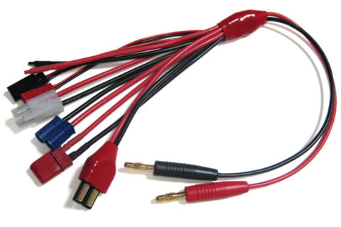 Etronix 4.0mm Charger Adaptor Cable (Deans/Futaba/JST/Tamiya/EC3/Traxxas)