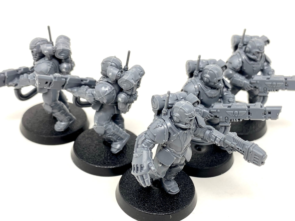 Warhammer 40K Militarum Tempestus Scions w/Hot-shot Volley Gun (USED)