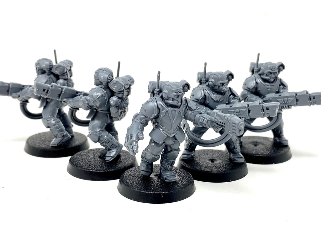 Warhammer 40K Militarum Tempestus Scions w/Hot-shot Volley Gun (USED)
