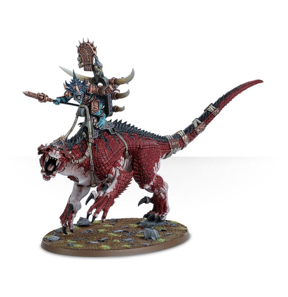 Seraphon: Saurus Oldblood On Carnosaur / Saurus Scar-Veteran on Carnosaur / Troglodon