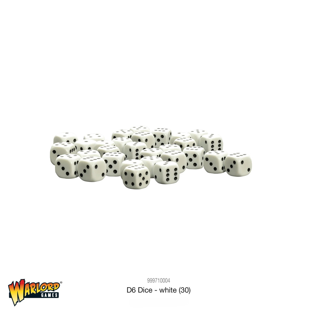 Warlord Games Dice: White (10mm)