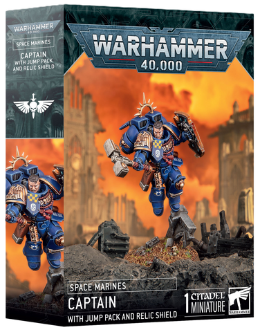 Space Marines: Captain with Jumppack and Relic Shield
