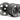 HPI  # 3043 - TYPE F5 TRUCK WHEEL (FRONT/GUN METAL)