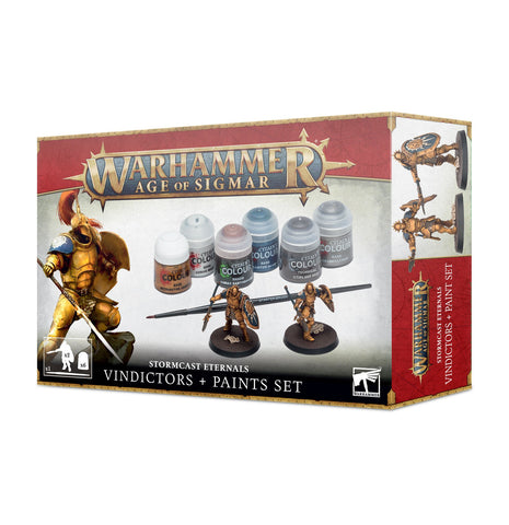 Warhammer Age of Sigmar Stormcast Eternals Vindictors Paint Set