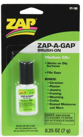 Zap-A-Gap CA+ Brush-On 1/4oz (Medium) - PT100