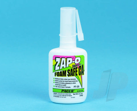 Zap Odourless Foam-Safe CA+ 0.7 oz (20g)