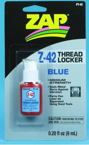 ZAP Z-42 Blue Thread Locker .20oz -PT42