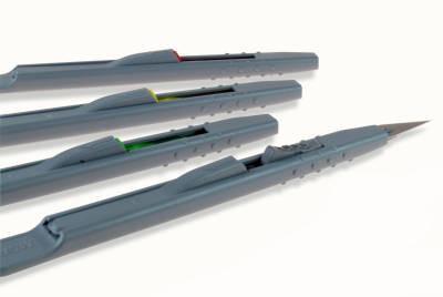 Modelcraft Retractable Safety Knife Set - 4 Pack