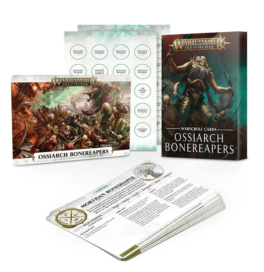 Warhammer Age Of Sigmar Warscroll Cards: Ossiarch Bonereapers ...