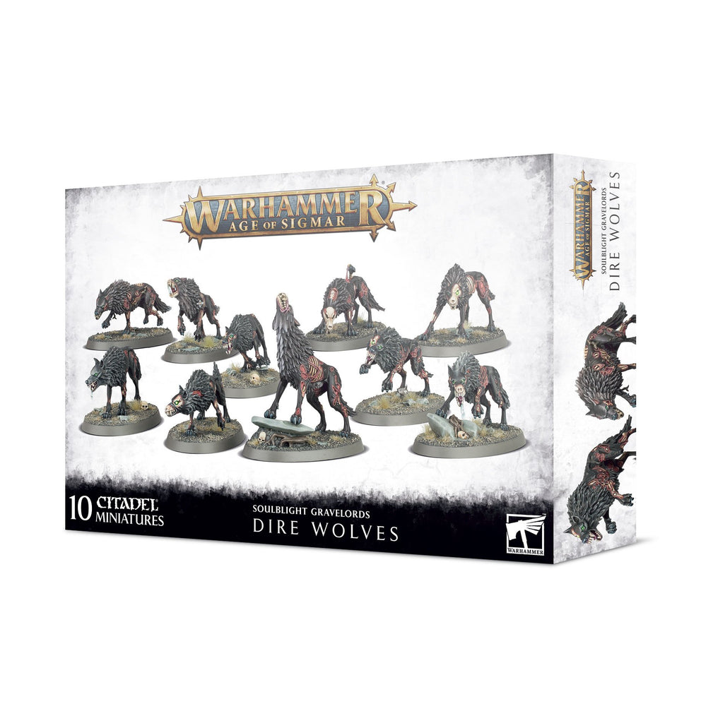 Age of Sigmar Soulblight Gravelords Dire Wolves