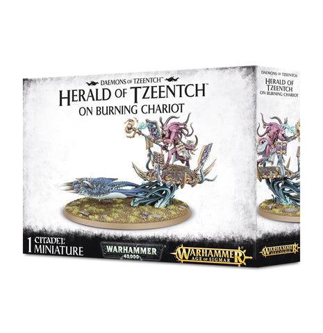 Warhammer 40K Herald of Tzeentch on Burning Chariot / Exalted Flamer on Burning Chariot