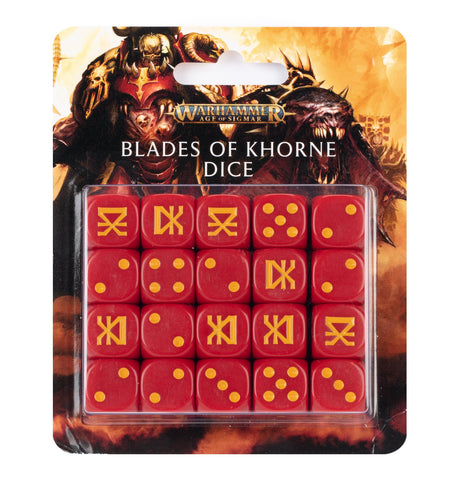 Warhammer Age of Sigmar Blades of Khorne Dice Set