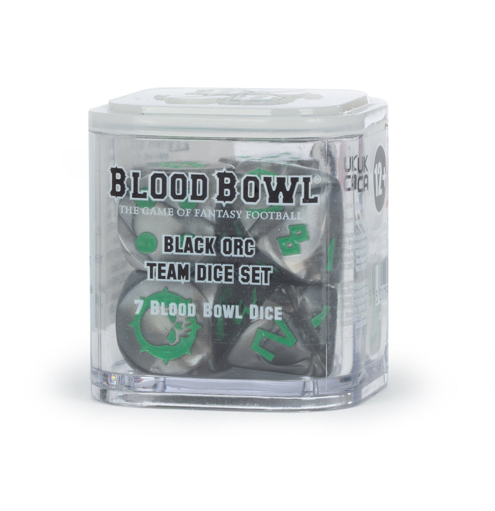 Blood Bowl Black Orc Team Dice Set