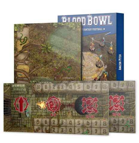 Blood Bowl - Amazons Team Pitch and Dugouts