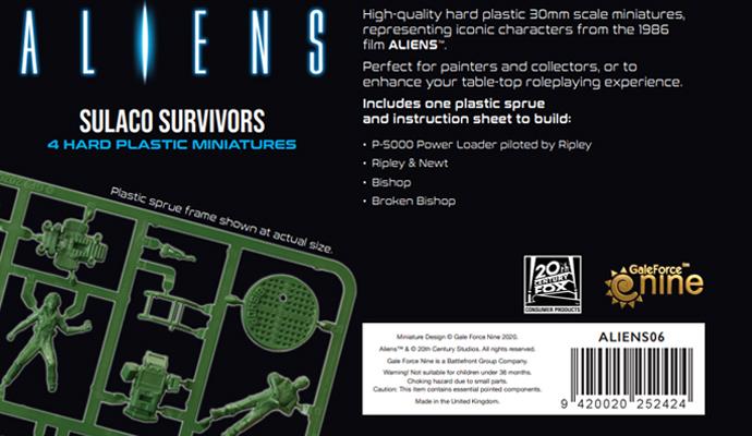 Gale Force Nine – Aliens Sulaco Survivors – Set De 4 Miniaturas De Plástico A Escala 30 Mm Gale Force Nine – Aliens Sulaco Survivors – Set De 4 Miniaturas De Plástico A Escala 30 Mm