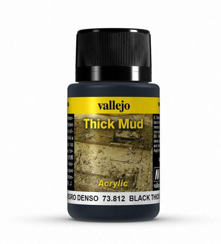 Vallejo Thick Mud: Black Mud 40ml