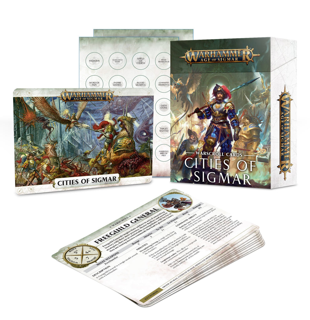 Warhammer Age of Sigmar Warscroll Cards: Cities of Sigmar
