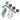Great Planes 6-32 x 1-1/4" Blind Nut Bolt Set (4 Sets)