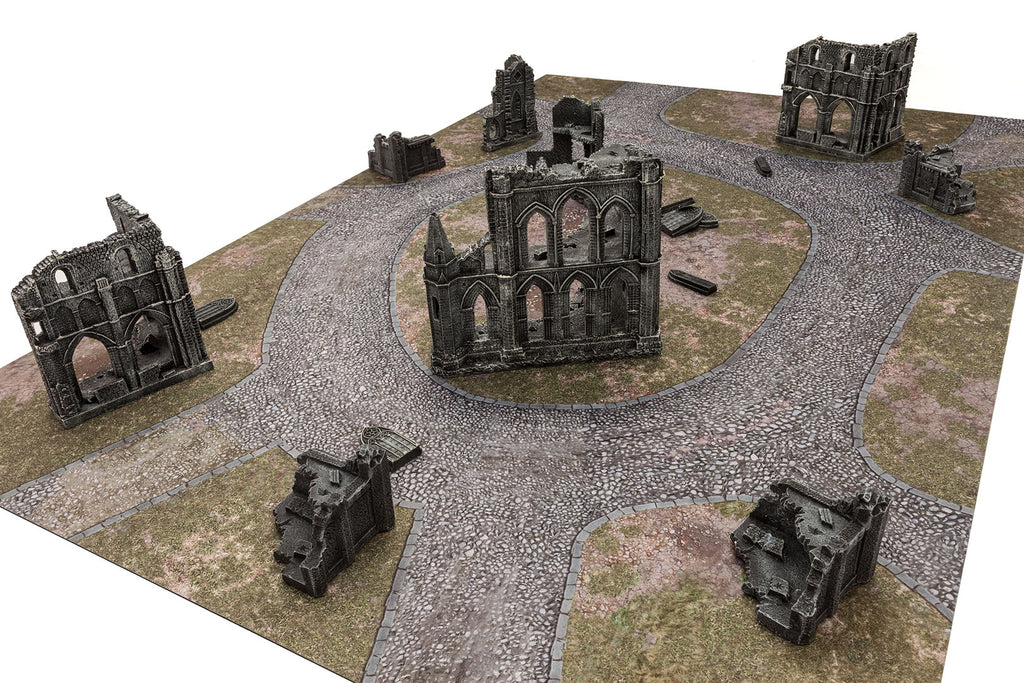 Gamemat.eu 28mm Gothic Terrain Set for Warhammer, Age of Sigmar