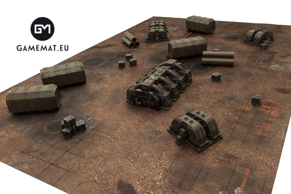 Gamemat.eu 28mm Industrial Terrain Set for Warhammer