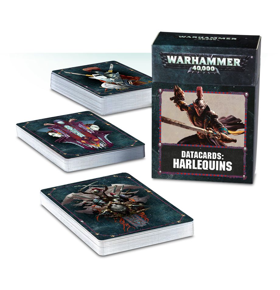 Warhammer 40K Harlequins Datacards