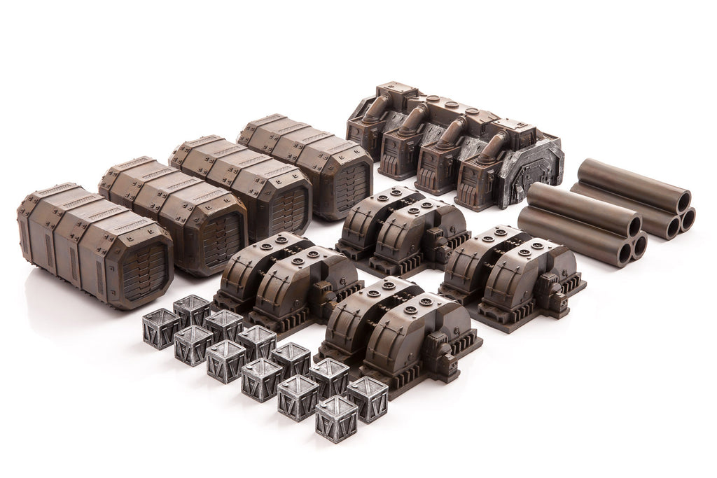 Gamemat.eu 28mm Industrial Terrain Set for Warhammer