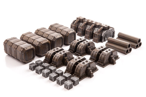 Gamemat.eu 28mm Industrial Terrain Set for Warhammer
