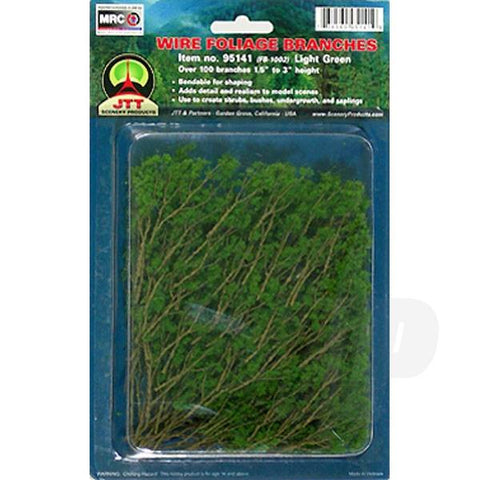 JTT 95518 Light Green Branches, 1.5 to 3, (60 per pack)