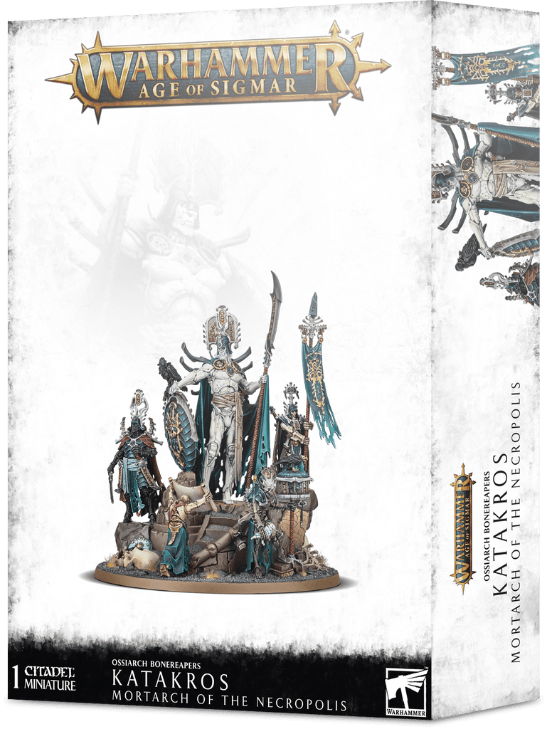 Age of Sigmar Ossiarch Bonereapers Katakros, Mortarch of the Necropolis