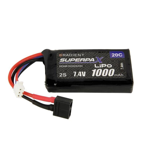 Radient LiPo 2S 1000mAh 7.4V 20C Deans (HCT)