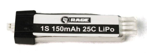 Rage RC 150mAh 1S 3.7V 15C LiPo Battery, Ultra-Micro Connector (Spirit of St. Louis)
