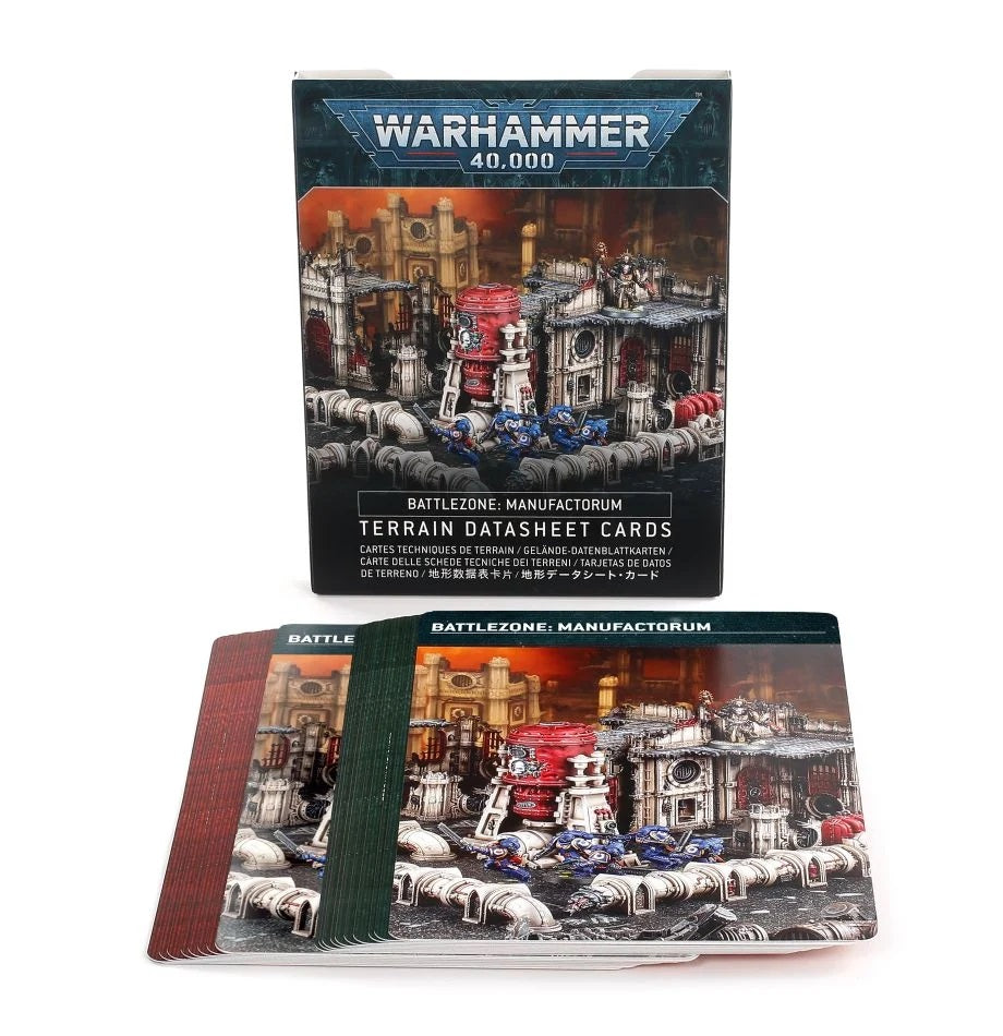 Warhammer 40K Battlezone: Manufactorum – Terrain Datasheet Cards