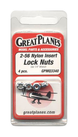 Great Planes 2-56 Nylon Insert Lock Nuts