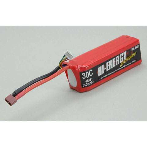 Hi-Energy Extreme 4S 5500mAh 30C Li-po Batteries