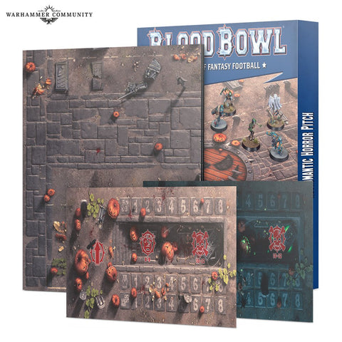 Blood Bowl - Necromantic Team Pitch & Dugouts