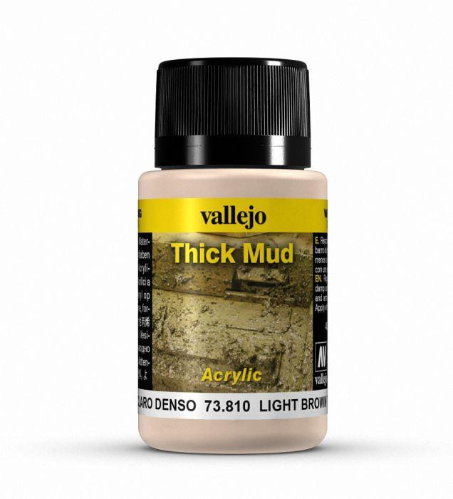 Vallejo Thick Mud: Light Brown Mud 40ml