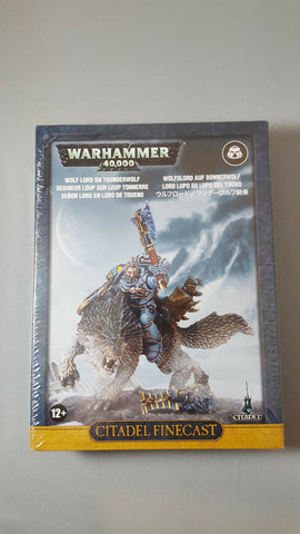 Warhammer 40K Space Wolves lord on thunderwolf