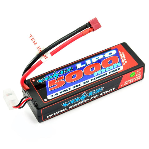 Voltz 5000mAh 2S 7.4V 50C Hardcase LiPo Battery
