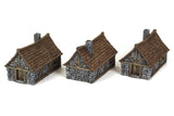 Gamemat.eu 28mm Medieval Houses Terrain Set for Warhammer, Age of Sigmar